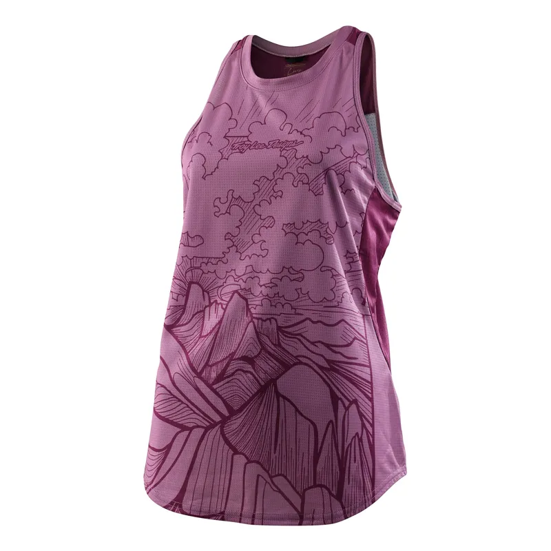 Troy Lee Designs Luxe Womens Micayla Gatto Tank Top in Rosewood